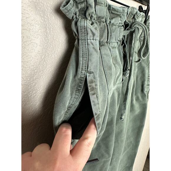 Free People Margate Pleated Trouser Army Green Size Extra Small - Picture 5 of 7